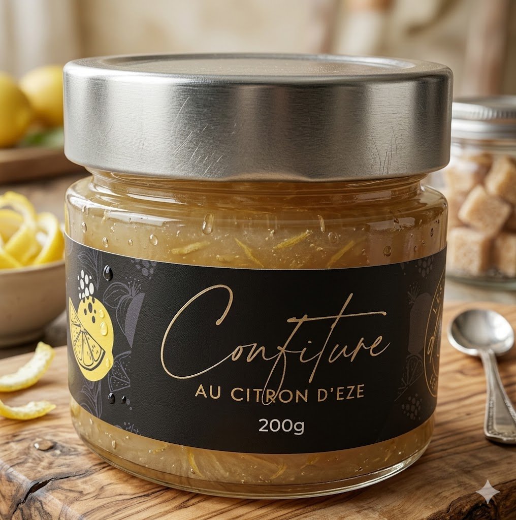 Pot de confiture au citron d'Èze, 200g